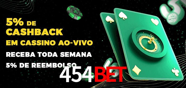 Promoções do cassino ao Vivo 454bet